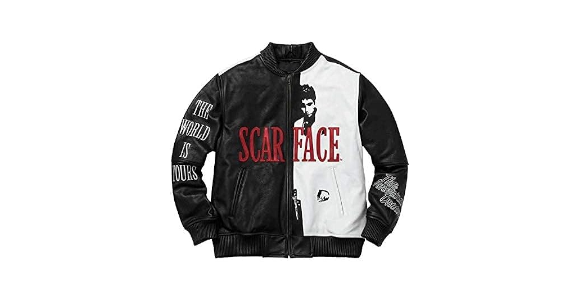 ジャケット・アウター SCARFACE jacket remake Scarface Varsity Jacket - Black | Fashion Nova